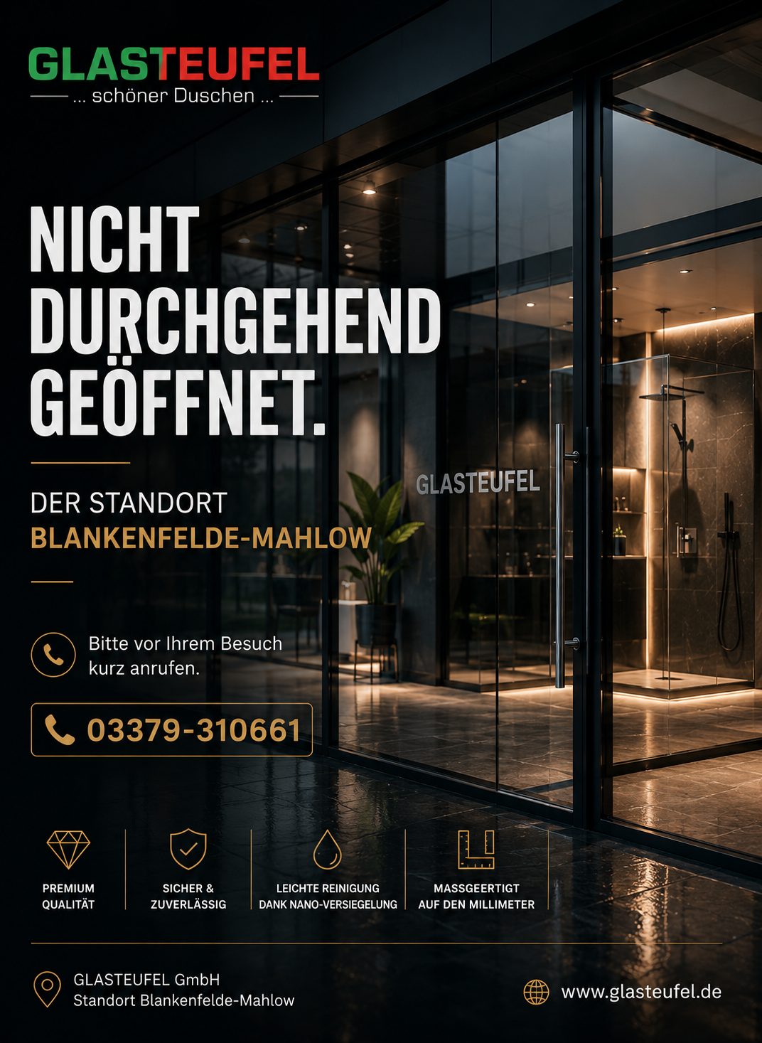 Standort Blankenfelde-Mahlow von Glasteufel – bitte vor Besuch anrufen